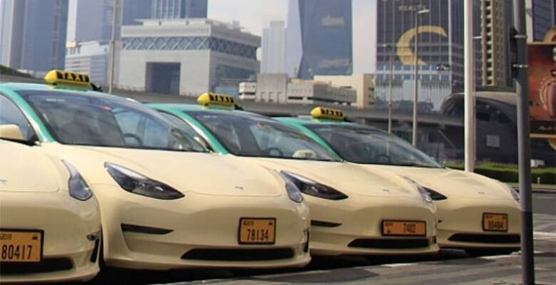 Tesla taxi Dubai